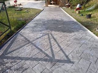 Hormigón impreso, muros y pulido