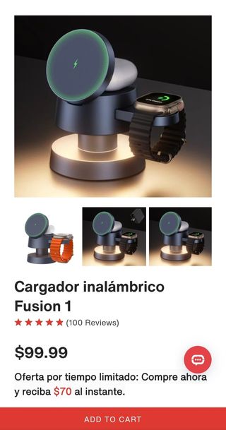 Cargador inalámbrico 3 en 1 iVANKY