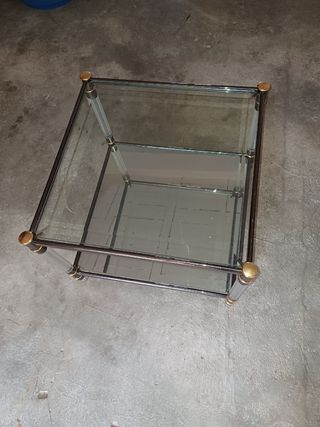 Mesa centro cristal & espejo