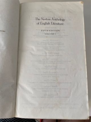 The Norton Anthology of English Literature