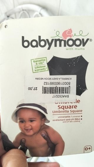 Sombrilla carrito bebé - estrellas