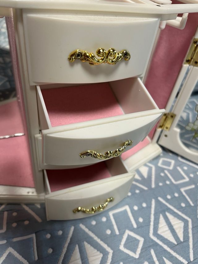 Joyero musical bailarina blanco