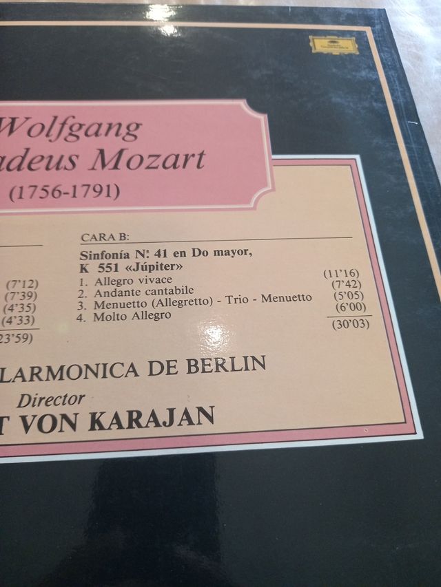 Vinilo Clásica: Mozart & Brahms