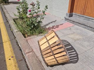 Cestas de madera antiguas de vendimia