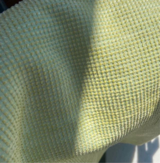 Retal tela Chenilla  verde claro - 1,07x1,44m