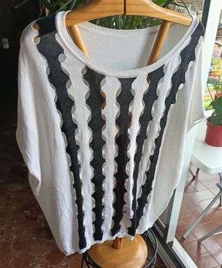 Blusa blanca de algodón