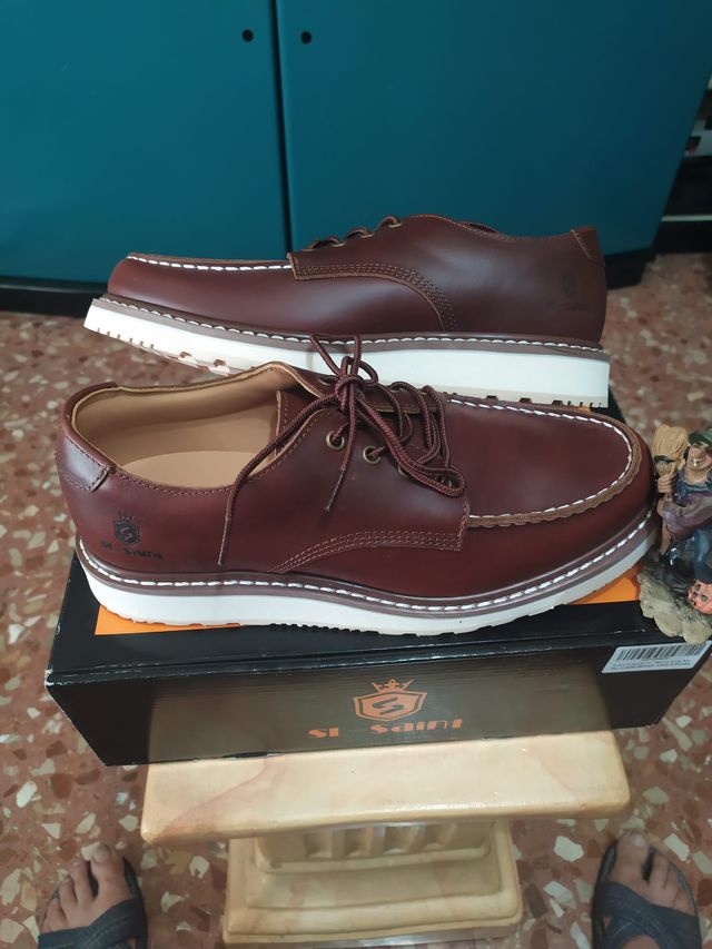 Zapatos SL-Saint Piel Marrón hechos a mano No 44