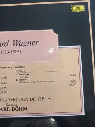 Vinilo Wagner - Karl Böhm