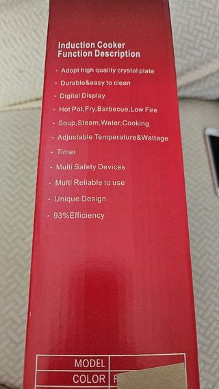 Placa inducción - Cocina portátil