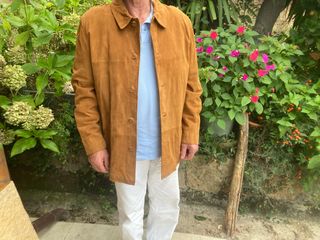 Chaqueta ante camel