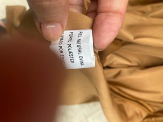 Chaqueta ante camel