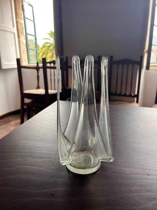 Jarrón cristal transparente