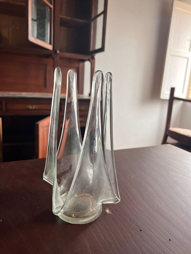 Jarrón cristal transparente