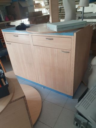 Mostrador madera tienda