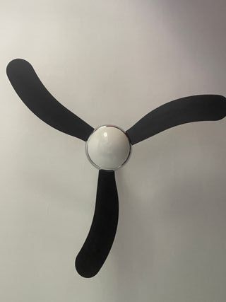Ventilador techo 3 palas - blanco/negro/ plata