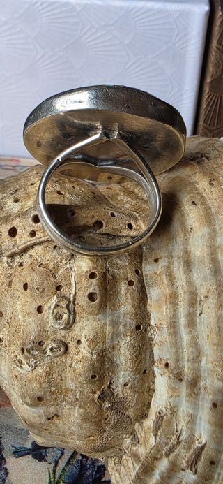Anillo turquesa plata vintage