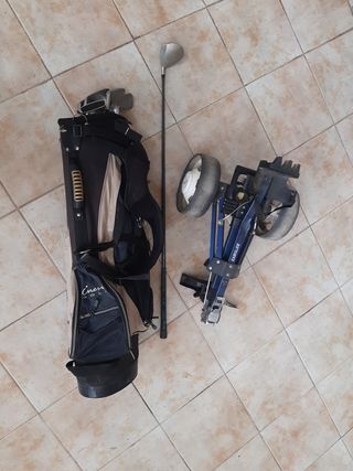 Bolsa Inesis golf +Carro Easiglide +Palos Mizuno