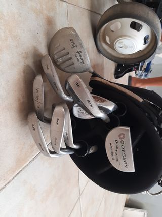 Bolsa Inesis golf +Carro Easiglide +Palos Mizuno
