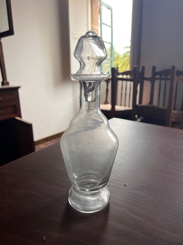 Jarrón cristal antiguo