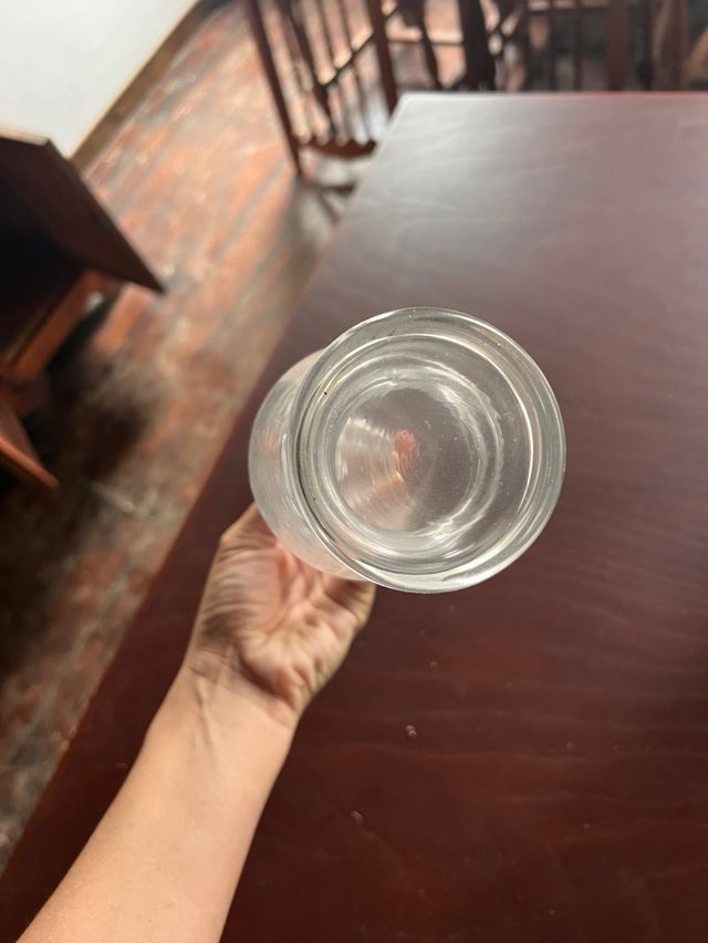 Jarrón cristal antiguo