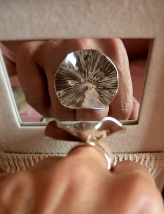 Anillo exclusivo plata 950 joyería artesana 