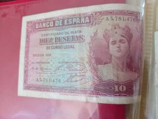 Billete 10 Pesetas España 1935