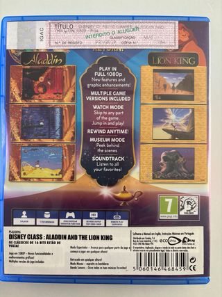 PS4 (PlayStation 4) Aladdin & El Rey León