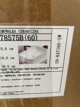 Lavabo Manoa - porcelana blanco