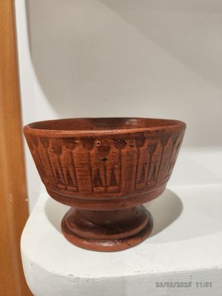 Macetero vintage marrón