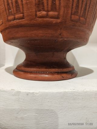 Macetero vintage marrón