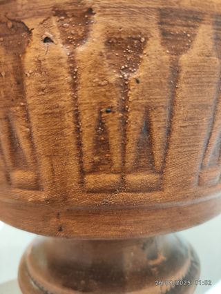 Macetero vintage marrón