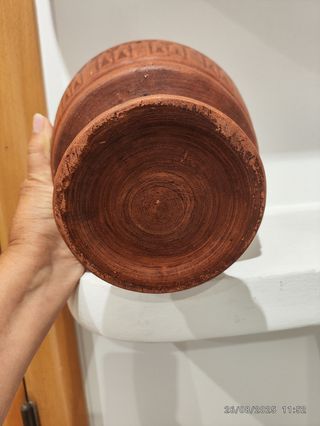 Macetero vintage marrón