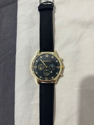 Reloj Geneva - Negro y Dorado