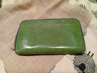 Billetero verde mujer