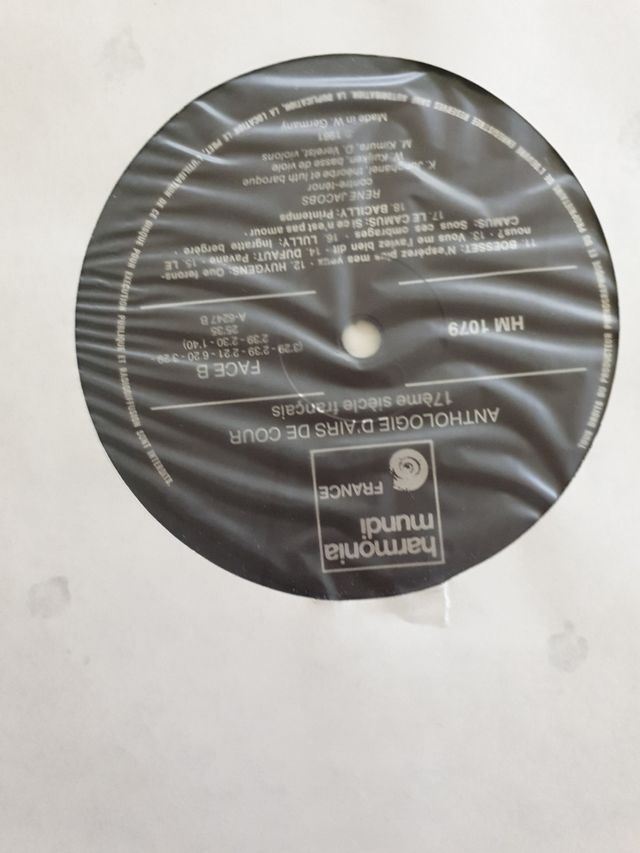 Antología D'airs de Cour - Vinilo