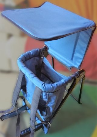 Mochila portabebés azul