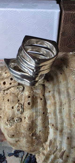 Anillos plata ley vintage - diseño