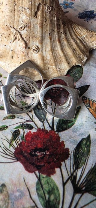 Anillos plata ley vintage - diseño