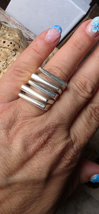 Anillos plata ley vintage - diseño