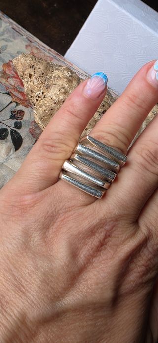 Anillos plata ley vintage - diseño