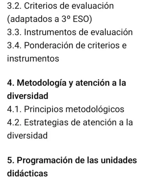Programación Didáctica LOMLOE Lengua Secundaria