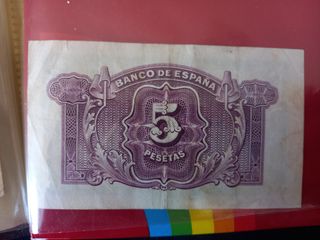 Billete 5 Pesetas España 1935