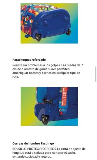 Mochila trolley escolar alta calidad - Mittama