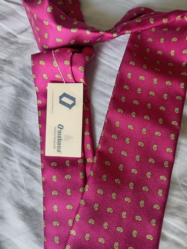 Cravatta Omobono - Rosa e Giallo