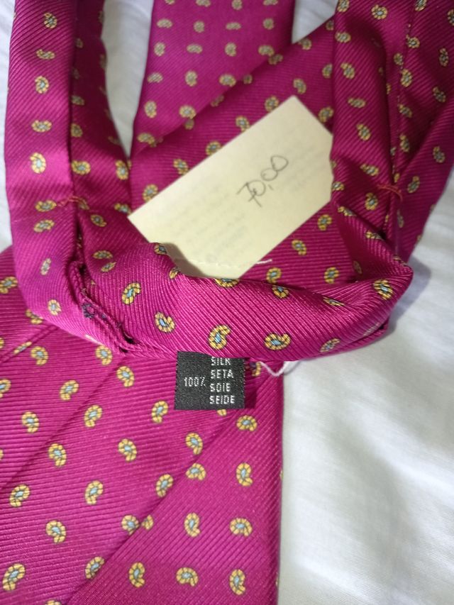 Cravatta Omobono - Rosa e Giallo