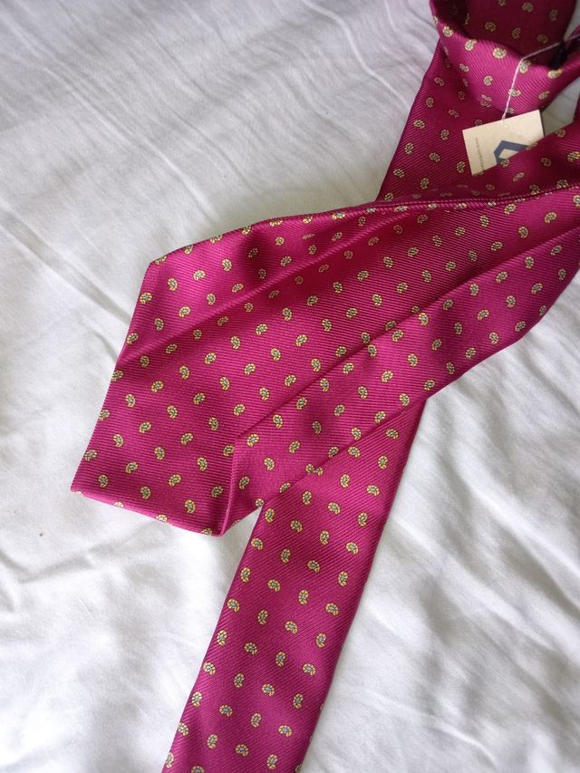 Cravatta Omobono - Rosa e Giallo