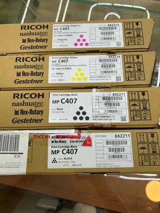 Lote 4 Toners Ricoh MP C407