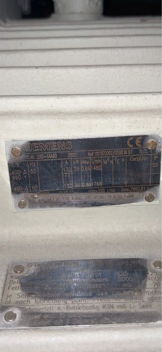 Motor Eléctrico Siemens 100CV