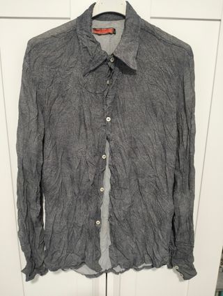 Camicia Uomo Grigia Manica Lunga