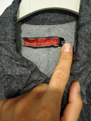 Camicia Uomo Grigia Manica Lunga